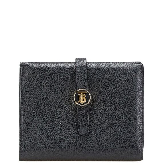 Burberry TB Logo Leather Wallet - Picture 1 of 10